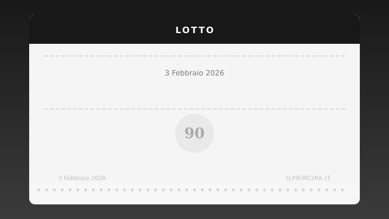 Risultati Lotto 3 febbraio 2026: la tabella completa